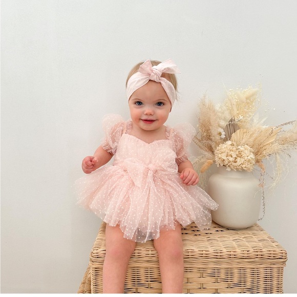 ARABELLA & ROSE TINKERBELL DRESS ROMPER PASTEL PINK - Picture 5 of 10